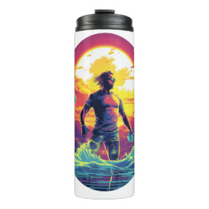 Water Polo Player Colourful Waterpolo Thermal Tumbler