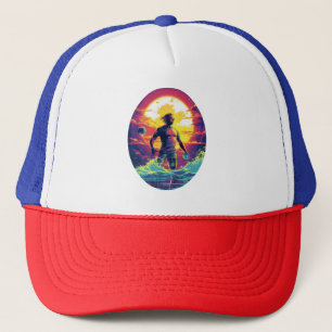 Water Polo Player Colourful Waterpolo Trucker Hat