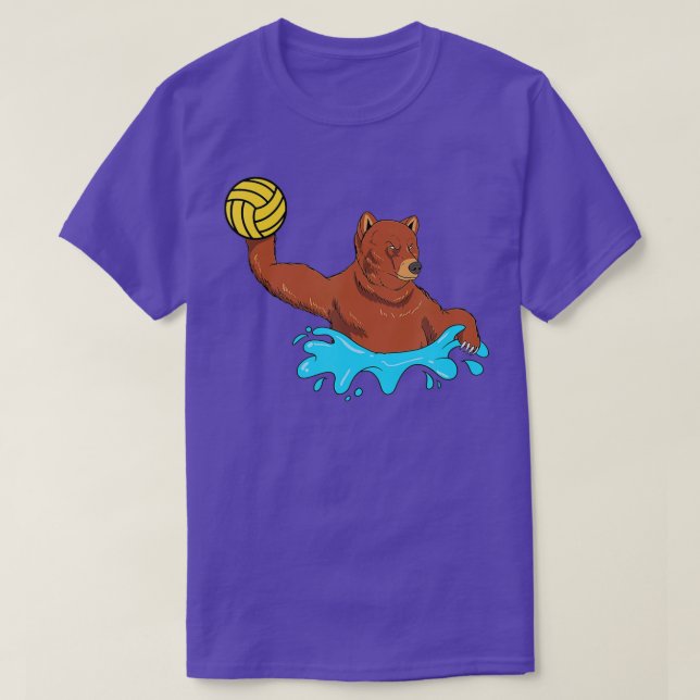 Water Polo Player Grizzly Bear Gift I H2O Polo Bea (Design Front)