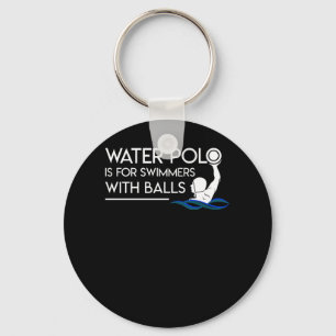 Water Polo Player Is Swimmers With Balls Key Ring