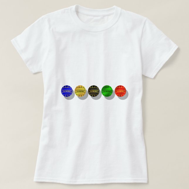 Water polo players and waterpolo players ball (Design Front)