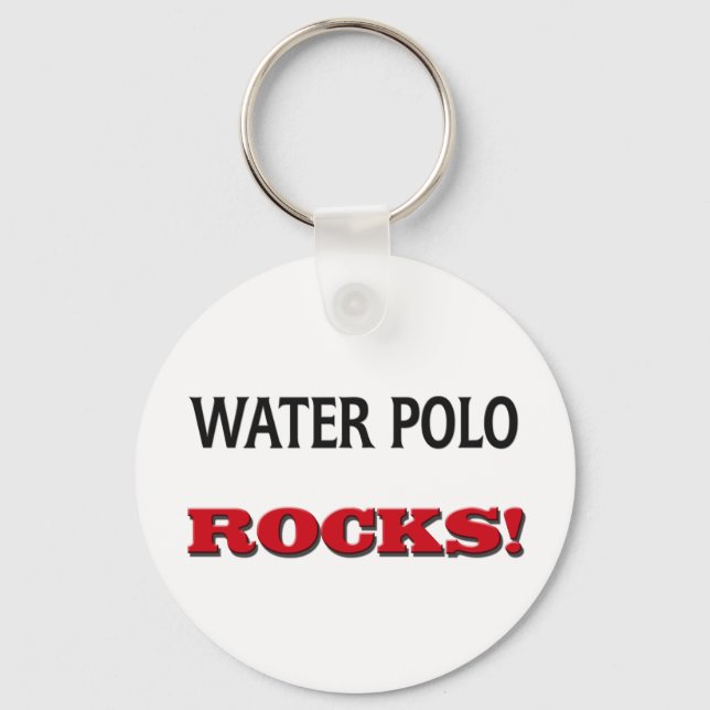 Water Polo Rocks Key Ring (Front)