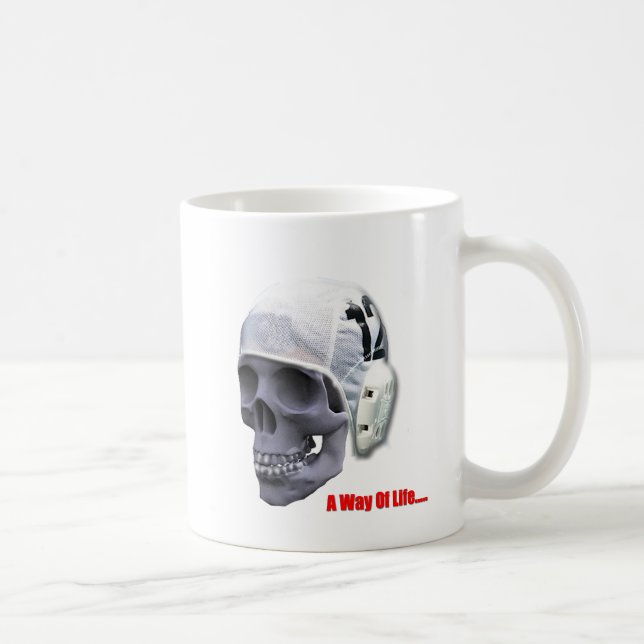 water-polo-skull coffee mug (Right)