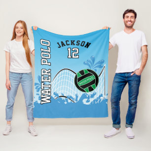 Water Polo 🤽🏼♀️ Sport - Green Ball Fleece Blanket