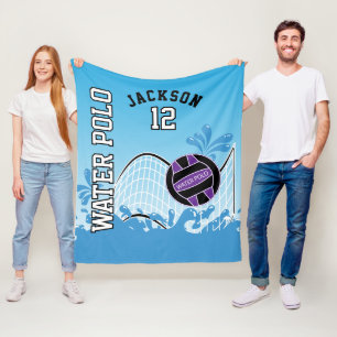 Water Polo 🤽🏼‍♀️ Sport - Purple Ball Fleece Blanket