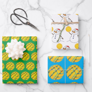 Water Polo Themed Holiday Wrapping Paper