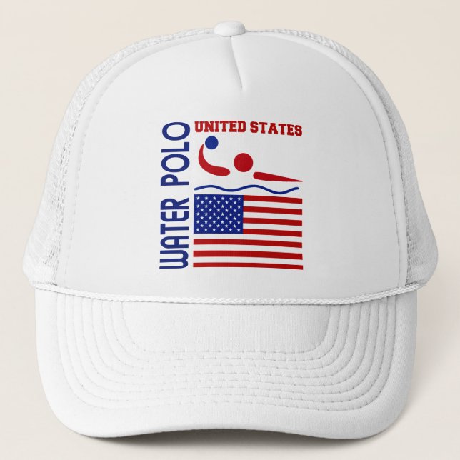 Water Polo United States Trucker Hat (Front)