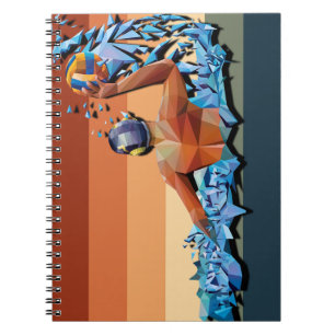 Water Polo Vintage Retro Sport Funny Water Polo Notebook