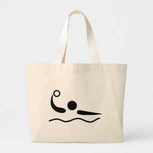 Water Polo Waterpolo Pictogram Large Tote Bag