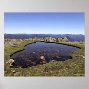 Water pond, Mount Ossa, Ossa National Park, Poster