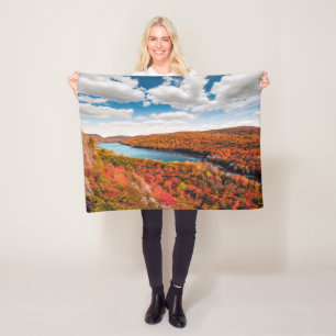 Water   Porcupine Mountains Michigan Fleece Blanket