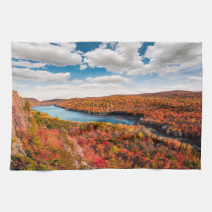 Water Porcupine Mountains Michigan Tea Towel