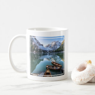 Water Pragser Wildsee Dolomites Italy Coffee Mug