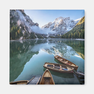 Water Pragser Wildsee Dolomites Italy Magnet