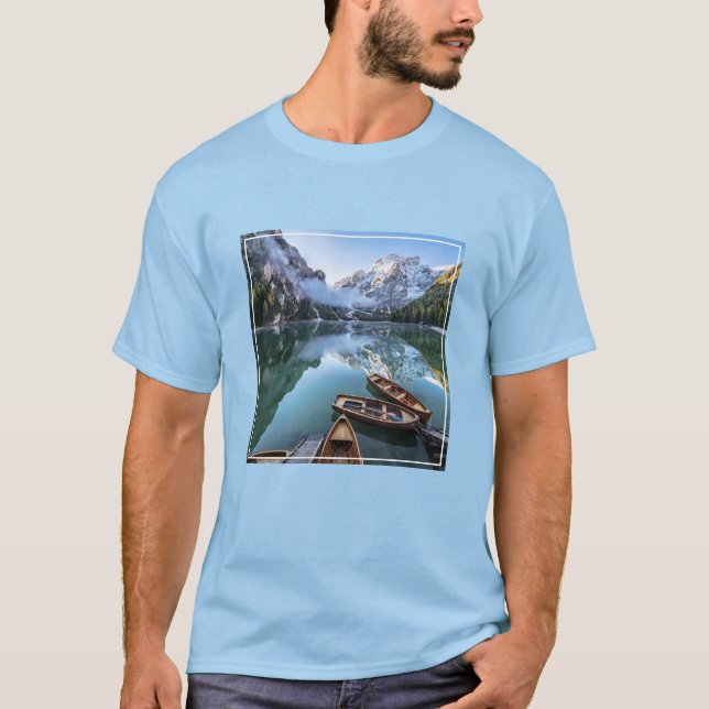 Water | Pragser Wildsee Dolomites Italy T-Shirt (Front)