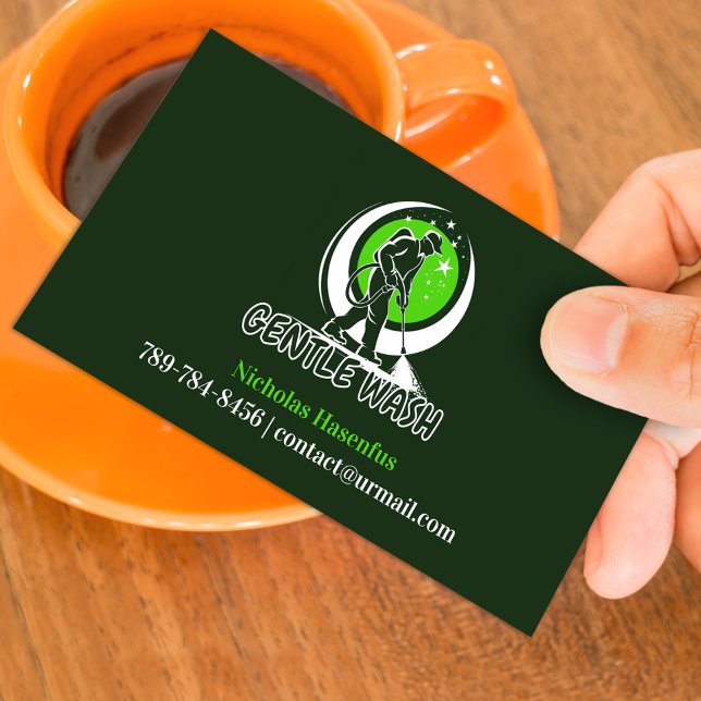 Water Pressure Wash Business Card (Creator Uploaded)