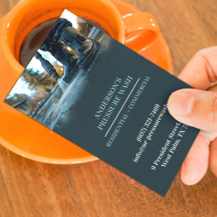 Water Pressure Wash Business Card