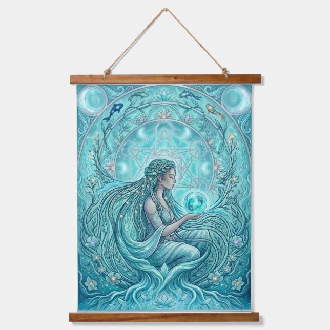 Water Priestess Hanging Tapestry (Front)