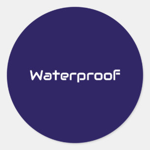Water Proof Blue White Label Splash Free Package