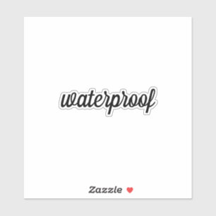 Water Proof Splash Free Package Label Black Custom