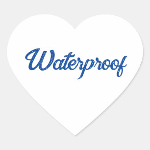 Water Proof Splash Free Package Label Blue Cool