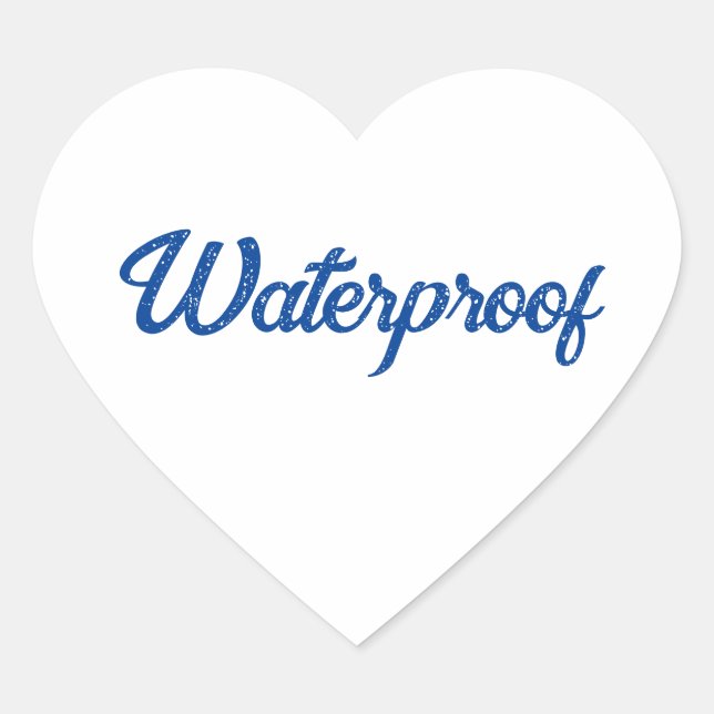 Water Proof Splash Free Package Label Blue Cool (Front)