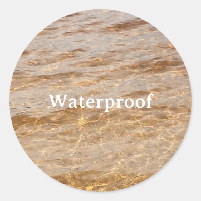 Water Proof Splash Free Package Label Trendy Cool (Front)