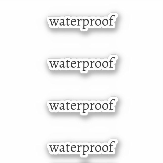 Water Proof Splash Free Package Simple Custom (Front)