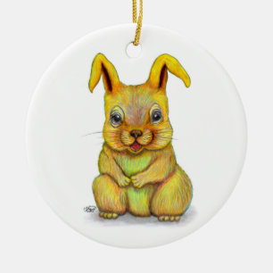 Water Rabbit Ceramic Ornament
