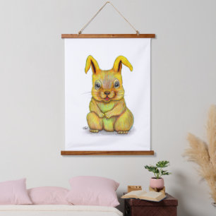 Water Rabbit Hanging Tapestry