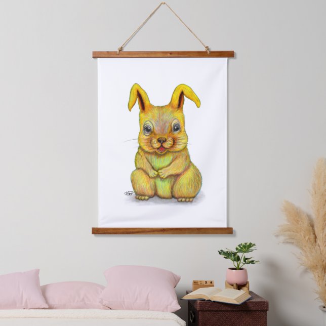 Water Rabbit Hanging Tapestry (Bedroom)