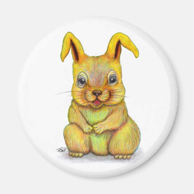 Water Rabbit Magnet (Front)
