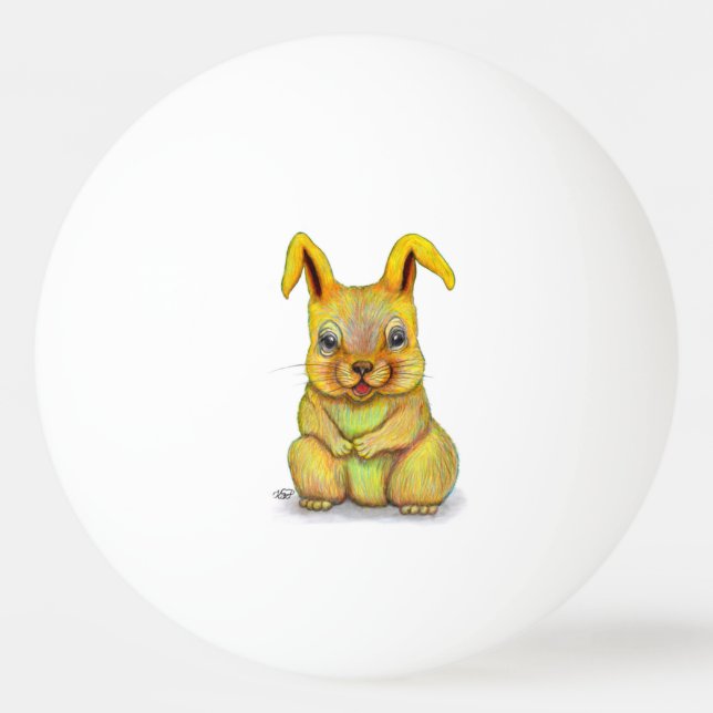 Water Rabbit Ping Pong Ball (Front)