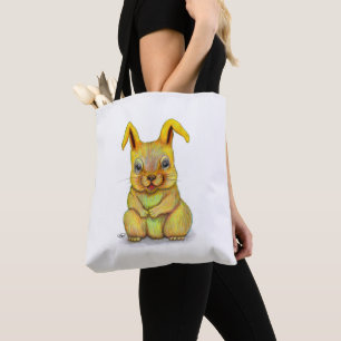 Water Rabbit Tote Bag