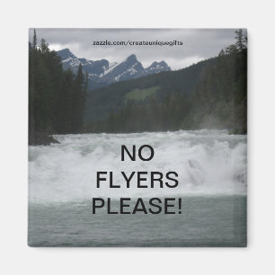 Water Rapid No Flyers Please Magnet