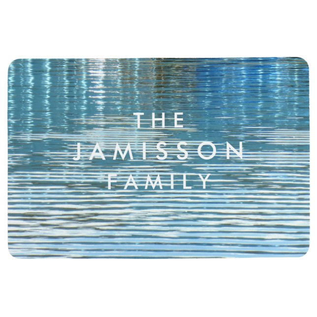 Water Reflection Seasonal Personalised Floor Mat (Front)