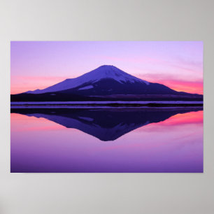 Water Reflections   "Sakasa-Fuji" Poster