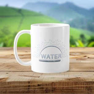 Water Reminder Good Day Blue Mug