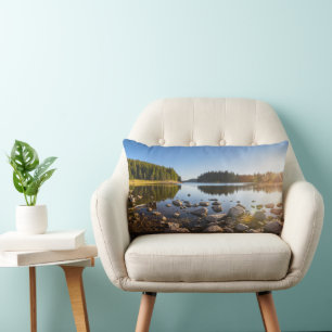 Water   Rhodope Mountains, Bulgaria Lumbar Cushion