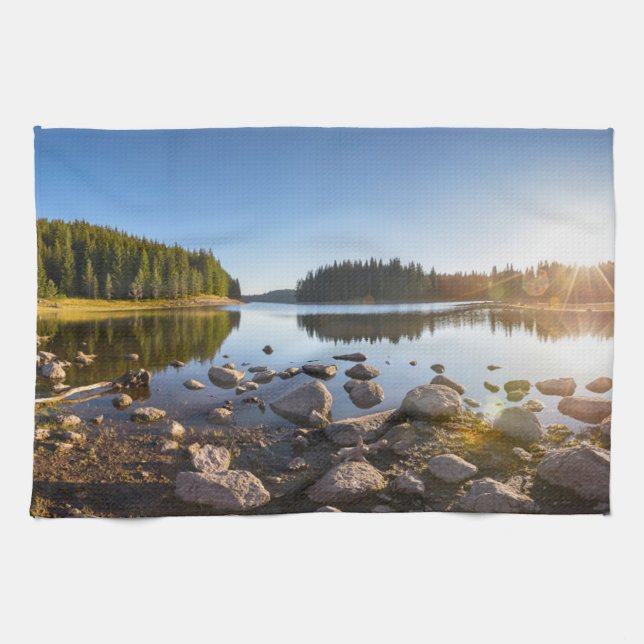 Water | Rhodope Mountains, Bulgaria Tea Towel (Horizontal)