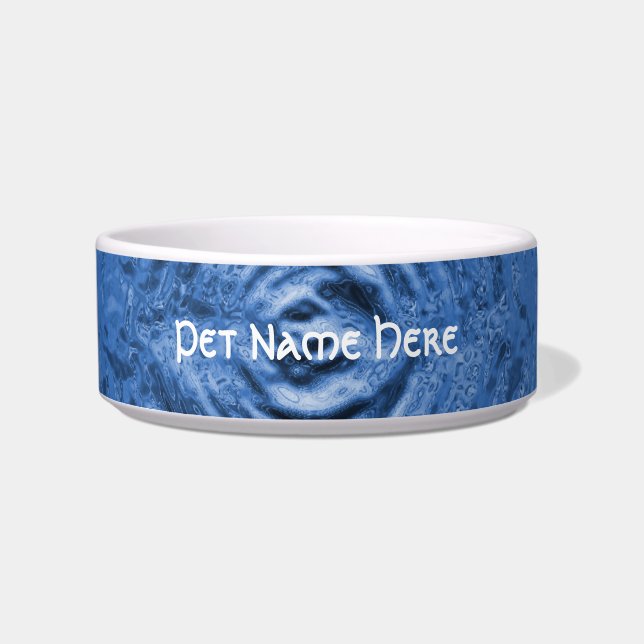 Water Ripple Blue Bowl (Front)