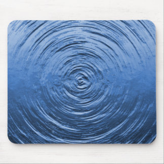 Water Ripple Blue Mouse Pad