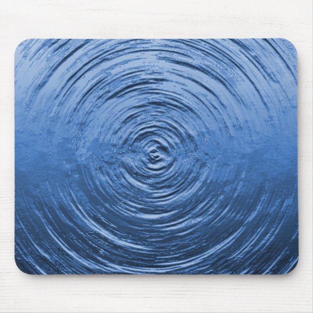 Water Ripple Blue Mouse Pad (Front)