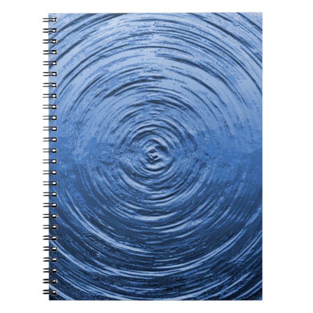 Water Ripple Blue Notebook (Front)