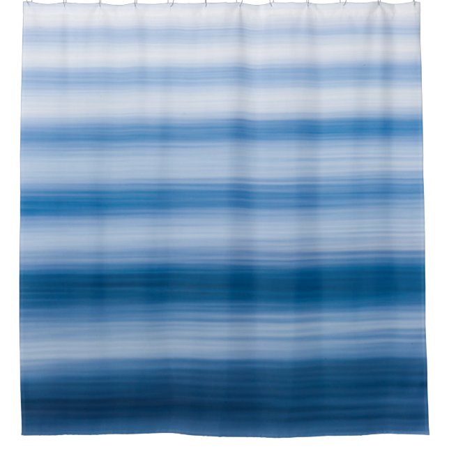 Water ripple illustration shower curtain (Front)