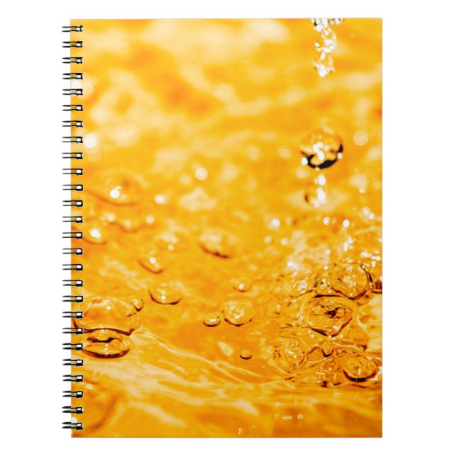 Water ripple liquid clean surface notebook (Front)