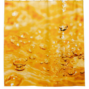 Water ripple liquid clean surface shower curtain