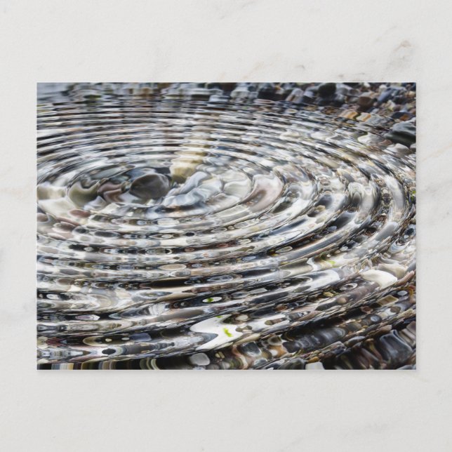 Water Ripple on Pebbles Postcard (Front)