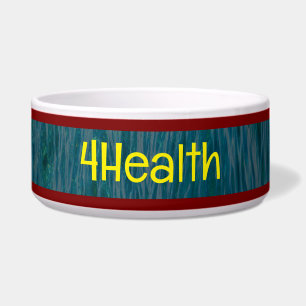 Water Ripple Pet Bowl with 4 HEALTH Text