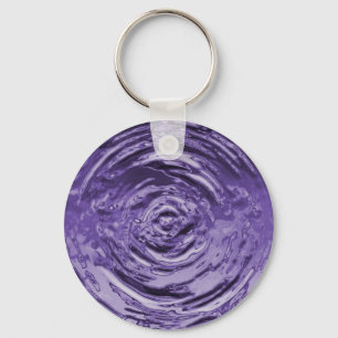 Water Ripple Purple Key Ring